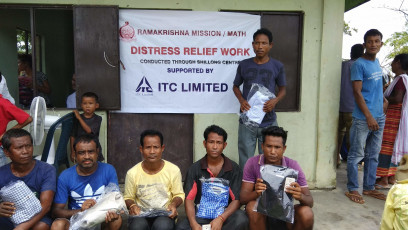 Distress Relief by Ramakrishna Mission, Shillong, in Jan 2019