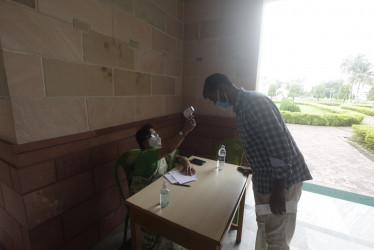 Covid Vaccination at RKMVERI, on July 31, 2021