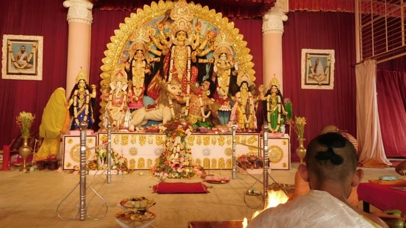 Celebration of Durga Puja at Jayrambati Ashrama